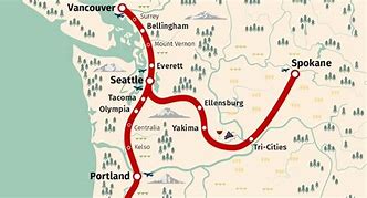 Image result for Seattle and Vancouver WA Map