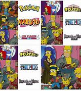 Image result for The Simpsons Anime Style