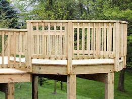 Image result for Wood Deck Railing Design Ideas