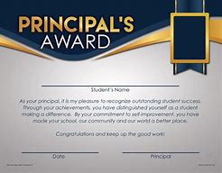 Image result for Principal of the Year Awards Certificate