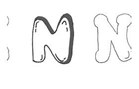 Image result for Monogram Letter N