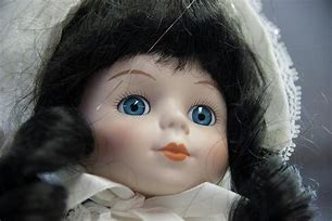 Image result for Doll with Blue Eyes and Brown Hair