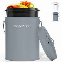 Image result for small kitchen cart with trash bin