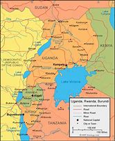 Image result for Uganda Country Map