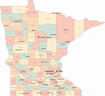 Image result for Minnesota County Map with Cities