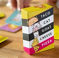 Image result for Taco Cat Goat Cheese Pizza Cards