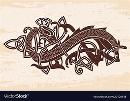 Image result for Simple Celtic Dragon