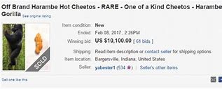 Image result for Cheeto That Looks Like Harambe