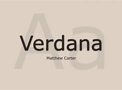 Image result for Verdana