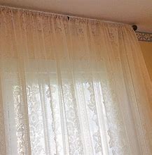 Image result for Ivory Lace Curtains