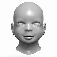 Image result for Baby Head 3D Model