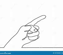 Image result for Pointing Finger Line Drawing