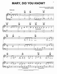 Image result for Guitar Sheet Music Mary Did You Know