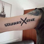 Image result for Straight Edge Tattoo Head