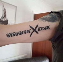 Image result for Straight Edge Tattoo Font