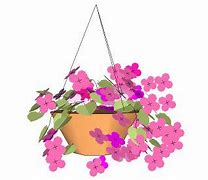 Image result for Hanging Flower Basket Clip Art