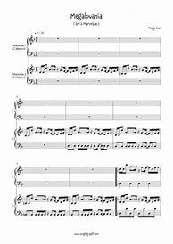 Image result for Marimba Sheet Music