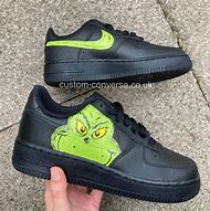 Image result for Grinch Nike Air Force 1 Red