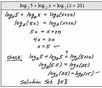 Image result for Logarithm Solution