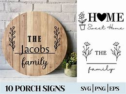 Image result for Porch Sign SVG