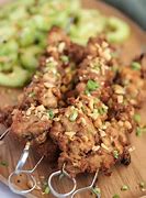 Image result for Chicken Skewers with Peanut Sauce