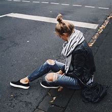 Image result for Cute Outfits with Black Slip-On Vans