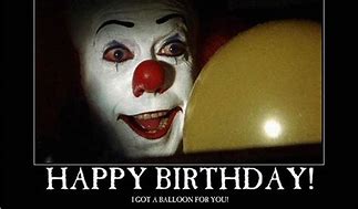 Image result for Clown Birthday Meme