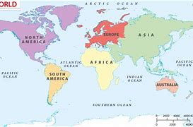 Image result for World Map Continents