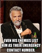 Image result for Emergency Contact Meme