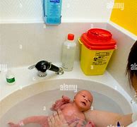 Image result for Newborn Baby Bath