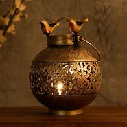 Image result for Wood Bird Cage Candle Holder