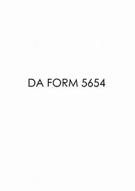 Image result for DA Form 5654