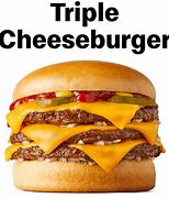 Image result for Triple Cheeseburger