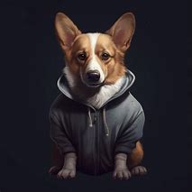 Image result for Corgi in Hoodie