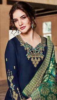 Image result for Nevi Blue Simple Ladies Suit