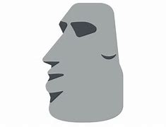 Image result for Easter Island Head Emoji