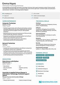 Image result for Good It Resume