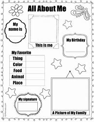 Image result for Free Pre-K All About Me Poster Template