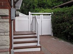 Image result for Plastic Fence Deck