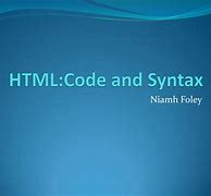 Image result for HTML Code Syntax