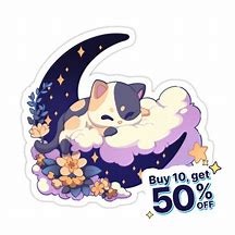 Image result for Cute Purple Moon Cat