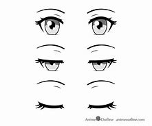 Image result for Anime Both Eyes Drawing