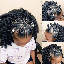 Image result for Bantu Knots with Braid Bangs