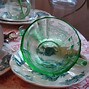 Image result for Green Toile Dishes