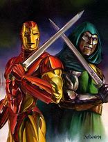 Image result for Dr. Doom vs Iron Man