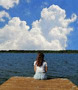 Image result for Lake Dock Painting