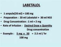 Image result for Labetalol IV Push