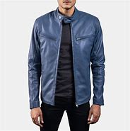 Image result for Blue Plaid and Leather Jacket