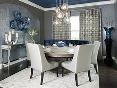 Image result for Blue Gray Dining Room