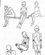 Image result for Sketched Person Sitting